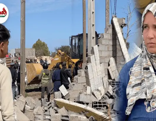 زوجان يستنكران هدم سلطات الجديدة لمنزلهما بدون إشعار