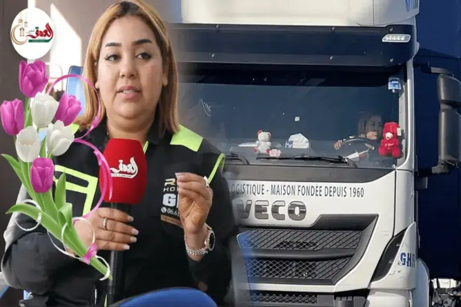 نهيلة.. شابة تنافس الرجال في سياقة الشاحنات