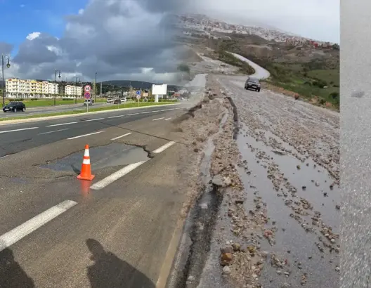 التساقطات المطرية تكشف عيوب مشاريع الطرق بطنجة (صور)
