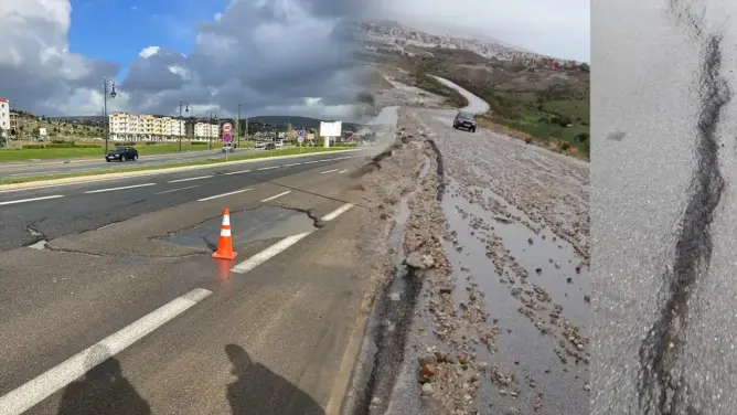 التساقطات المطرية تكشف عيوب مشاريع الطرق بطنجة (صور)