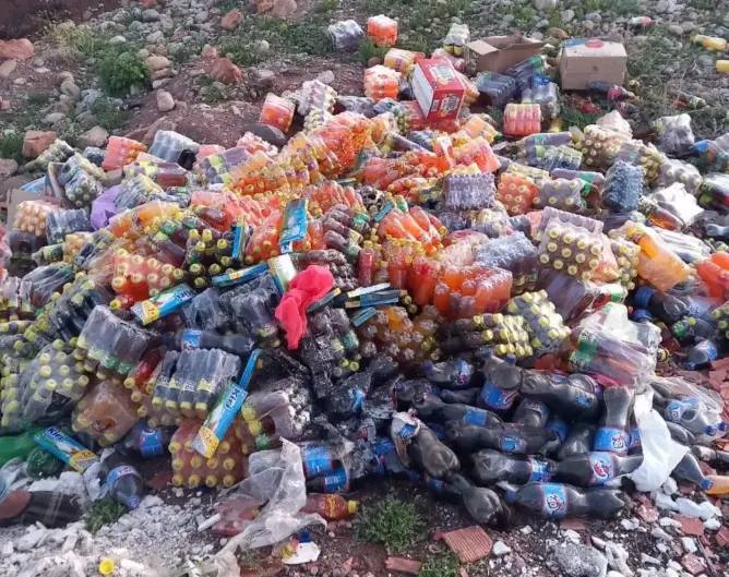 حملة ضد الغش بضواحي أزيلال تضبط مشروبات غازية منتهية الصلاحية