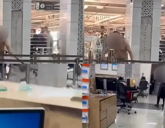 شخص في حالة هيجان يسبب فوضى بمحطة الرباط المدينة.. والسلطات تتدخل