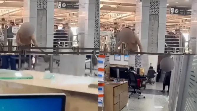 شخص في حالة هيجان يسبب فوضى بمحطة الرباط المدينة.. والسلطات تتدخل