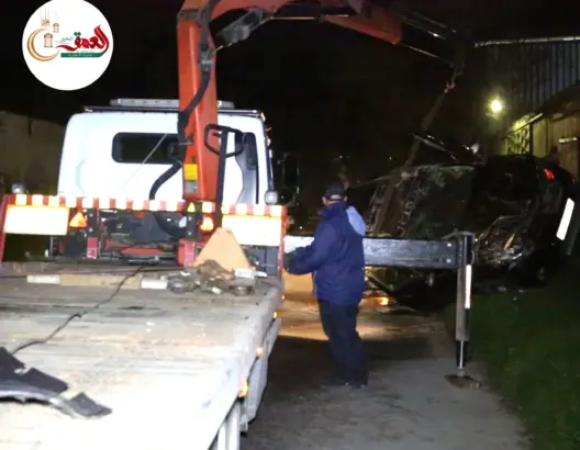 انقلاب سيارة بحي الدكارات بفاس