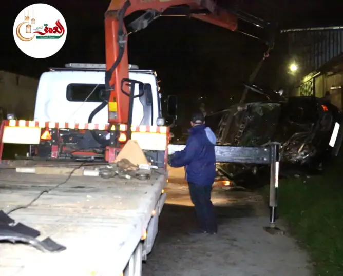 انقلاب سيارة بحي الدكارات بفاس