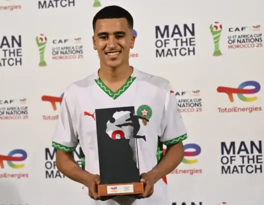 عبد الله وزان.. موهبة مغربية تخطف أنظار كبار أوروبا في كأس أمم أفريقيا للناشئين