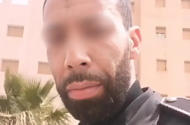 مصدر يكشف تفاصيل حالة شرطي ظهر في فيديو متداول بمواقع التواصل