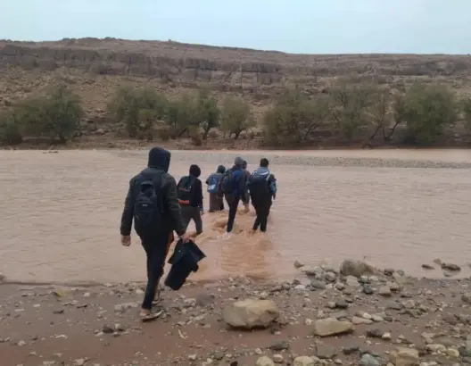 سوء الأحوال الجوية يعلق الدراسة في أربع أقاليم بجهة درعة تافيلالت