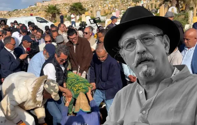 جثمان الممثل محمد الشوبي يوارى الثرى بمقبرة الشهداء بالرباط (فيديو)
