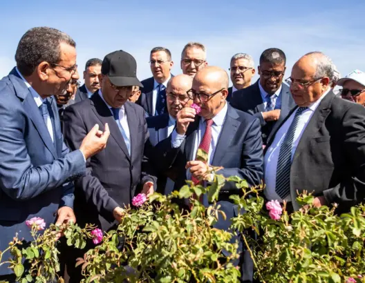 وزير الفلاحة يترأس افتتاح الدورة 60 لمعرض الورد العطري بقلعة مكونة ويتفقد مشاريع “الجيل الأخضر”