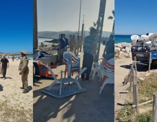 طنجة.. حملة لتحرير الشواطئ قبيل موسم الاصطياف (صور)