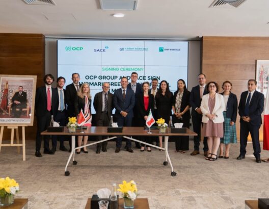 OCP وSACE يوقعان أول تمويل أخضر بالمغرب بـ365 مليون أورو