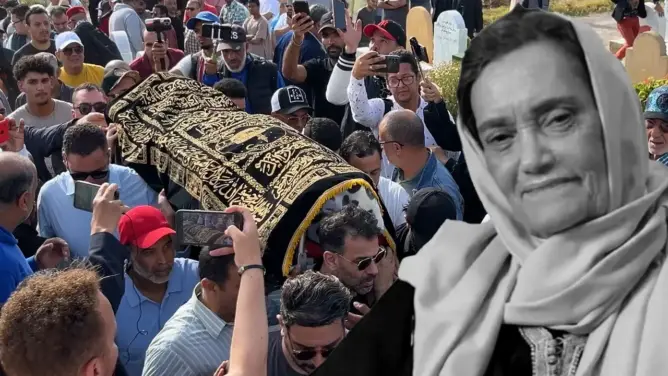 “شعرت بألم أثناء التصوير”.. تشييع جثمان نعيمة بوحمالة إلى مثواها الأخير بالبيضاء (فيديو)
