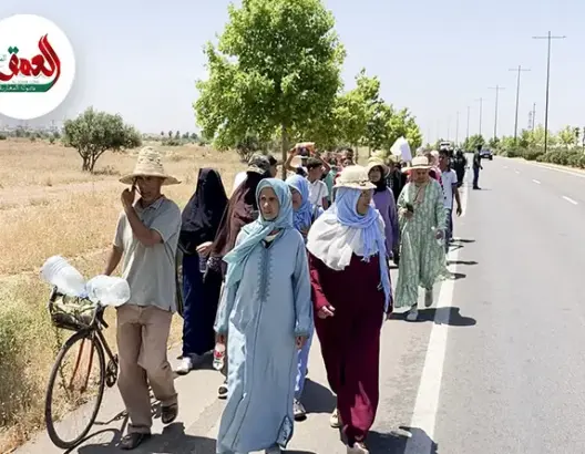 مسيرة احتجاجية ضد العطش نواحي فاس