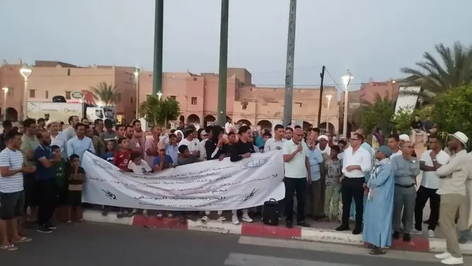 حقوقيون يحتجون ضد تعنيف مواطن بزاكورة ويطالبون بمحاكمة عادلة