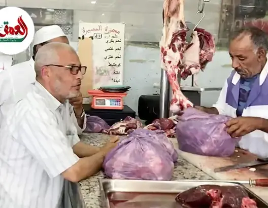 إقبال كبير على اللحوم الحمراء قبيل العيد