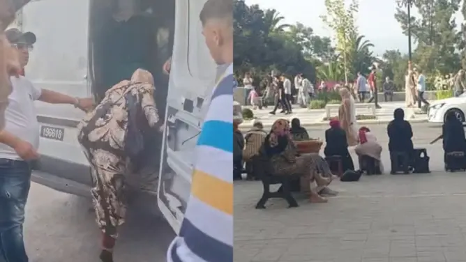 سلطات طنجة تشن حملة على “النقاشات” وتحرر الملك العمومي (صور)