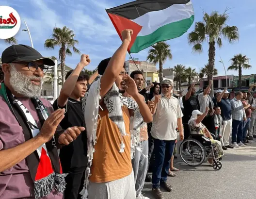 الجديدة.. مناهضو التطبيع يحتجون نصرة لغزة