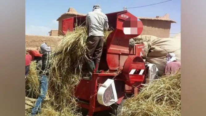 في حادث مأساوي .. آلة “درس” فلاحية تودي بحياة قاصر بترميكت نواحي ورزازات 
