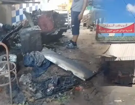 حريق مهول يخلف خسائر مادية بسوق “الشطيبة” بالدار البيضاء