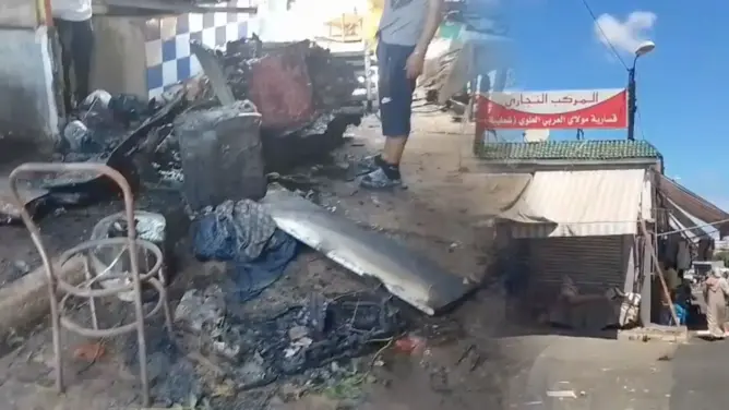 حريق مهول يخلف خسائر مادية بسوق “الشطيبة” بالدار البيضاء