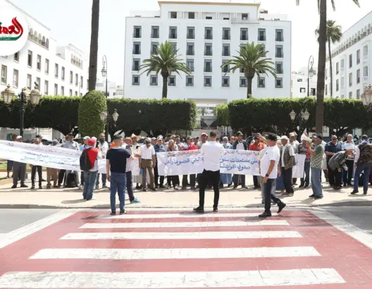 احتجاجات المتقاعدين العسكريين بالرباط