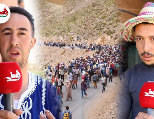 مشاركون بمسيرة آيت بوكماز: سنعود إن لم تُنفذ الوعود