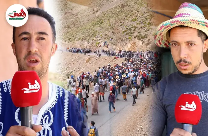 مشاركون بمسيرة آيت بوكماز: سنعود إن لم تُنفذ الوعود