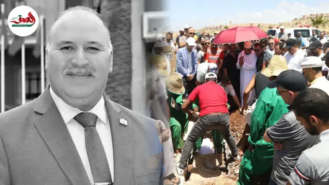 وداع مهيب لعبد العالي الرامي