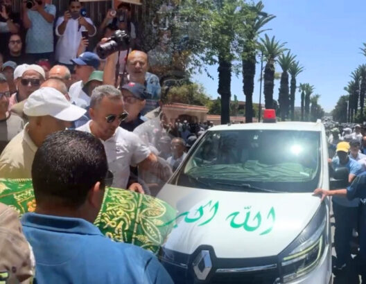 تشييع جثمان الفقيد أحمد فرس بالمحمدية إلى مثواه الأخير