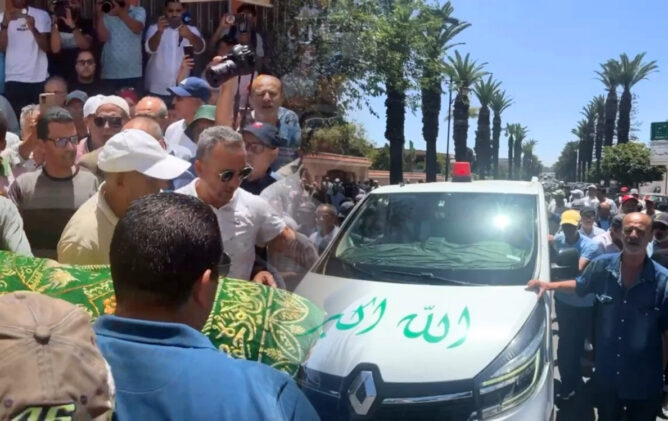 تشييع جثمان الفقيد أحمد فرس بالمحمدية إلى مثواه الأخير