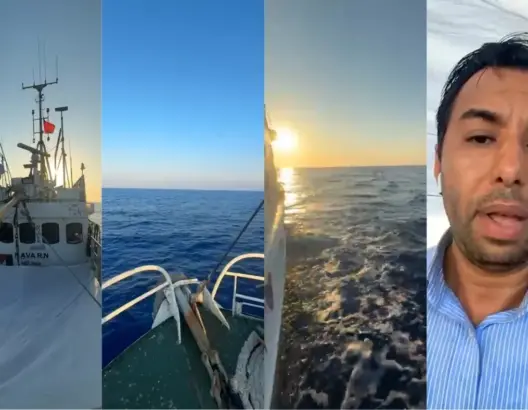 سلطات الاحتلال الإسرائيلي تفرج عن الصحافي محمد البقالي وأفراد طاقم السفينة “حنظلة”