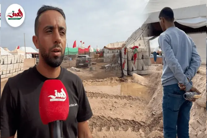 عطب مائي يكبد زوار موسم مولاي عبد الله خسائر فادحة