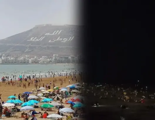 حر أكادير يدفع الساكنة لغزو الشواطئ تحت ضوء القمر