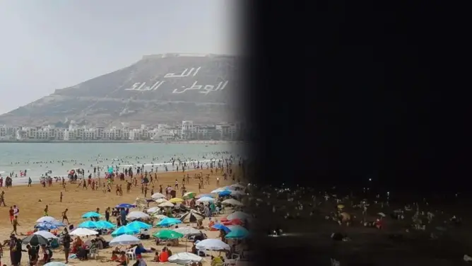 حر أكادير يدفع الساكنة لغزو الشواطئ تحت ضوء القمر