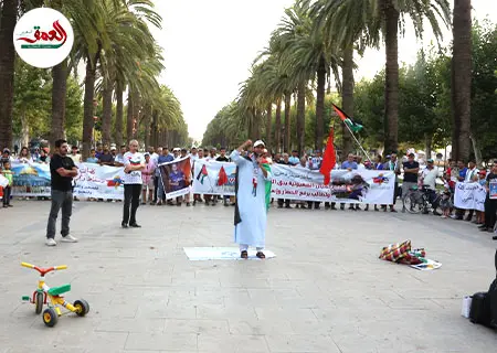 وقفة احتجاجية تنديدا باجتياح غزة وتجويع الأطفال