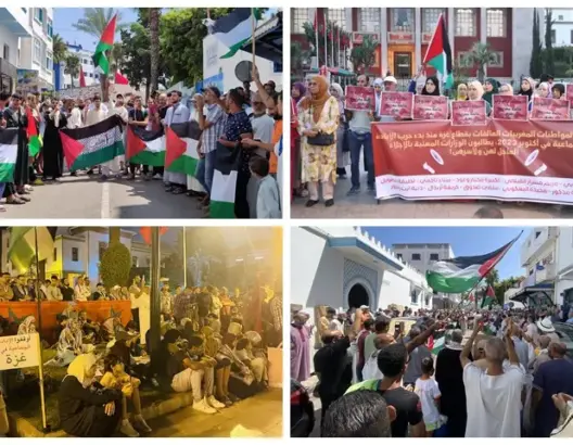 أزيد من 100 مظاهرة بالمغرب في جمعة “صمتكم يقتلنا”.. واعتصام ليلي أمام البرلمان تنديدا بمحرقة غزة