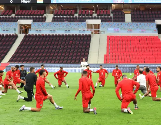 المنتخب الوطني ينهي استعداداته لمواجهة النيجر على ملعب الأمير مولاي عبد الله