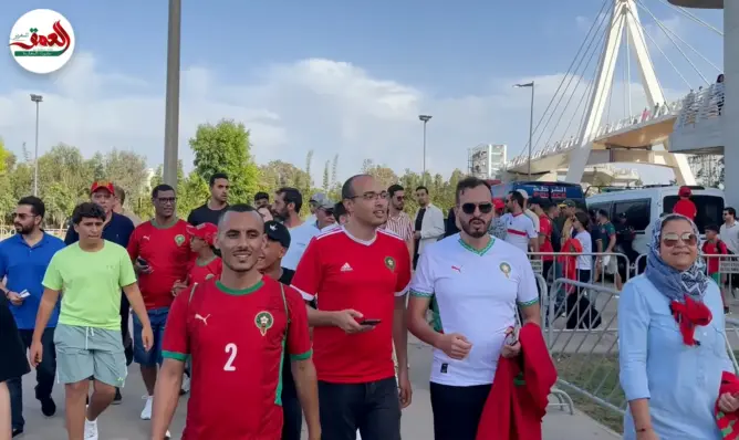 حضور قوي للجماهير المغربية بملعب الرباط