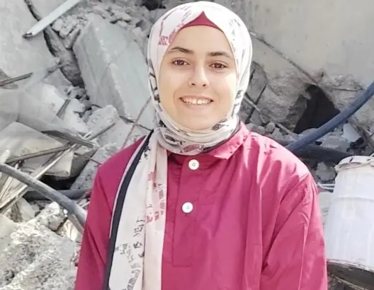 شاعرة استشهدت في طريق النزوح