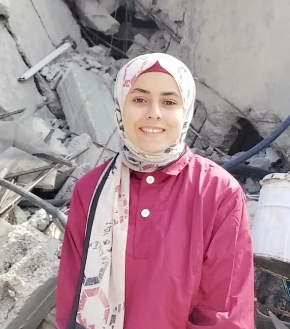 شاعرة استشهدت في طريق النزوح