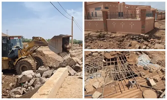 دوار أكونيس تحت رحمة الوادي.. السيول تداهم المنازل وتعطل المستوصف والساكنة توجه نداءات