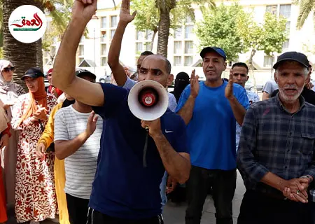 ساكنة المنازل الآيلة للسقوط يحتجون بفاس
