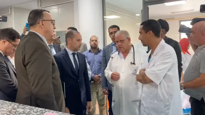 وزير الصحة يتفقد مستشفى أكادير بعد احتجاجات منددة بتدهور خدماته (فيديو)