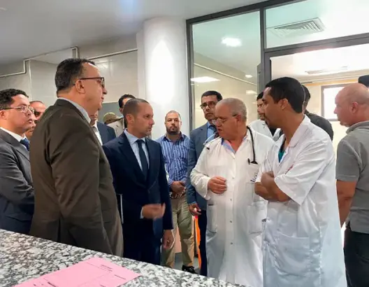 وزير الصحة يتخد قرارات حاسمة من قلب مستشفى أكادير