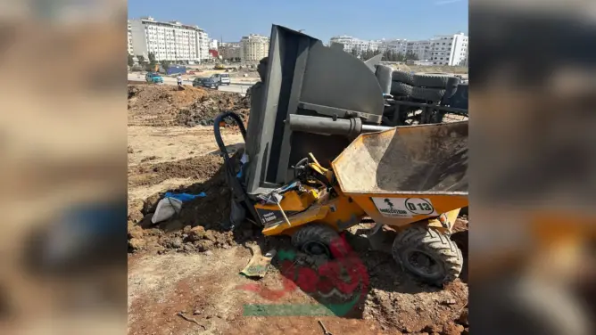 مصرع عامل دهسته شاحنة خلال أشغال تهيئة محيط ملعب طنجة الكبير (صور)