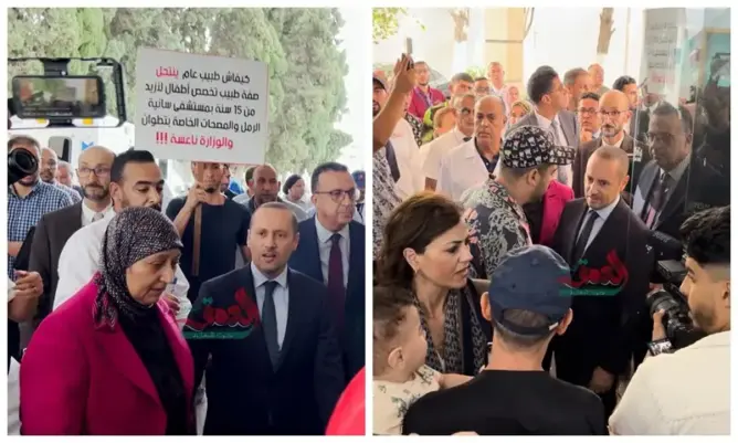 صرخات واحتجاجات.. مواطنون “يلاحقون” التهراوي بمستشفى تطوان والوزير يتعهد بتجويد الخدمات (فيديو)