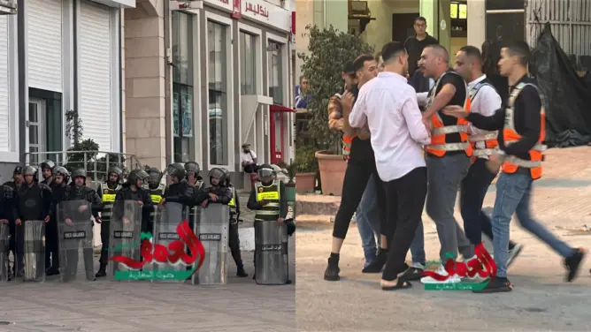أمن طنجة يوقف محتجين ضد الغلاء وتردي الخدمات الصحية