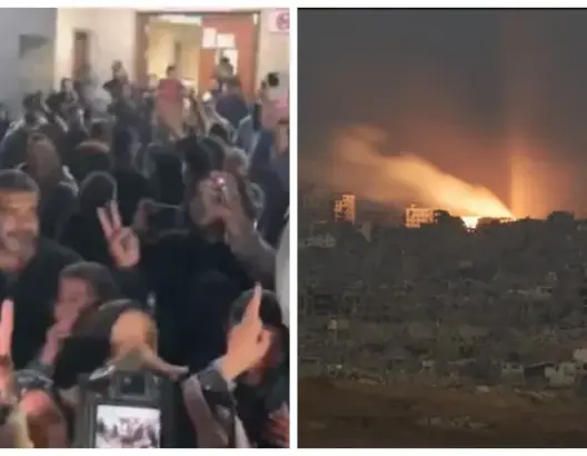أهالي غزة يحتلفون باتفاق وقف إطلاق النار وإسرائيل تواصل قصف القطاع ونسف المباني