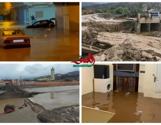 أمطار “طوفانية” تغرق مناطق بالناظور والدريوش.. السيول تغمر منازل وتجرف سيارات وتقطع الطرق
